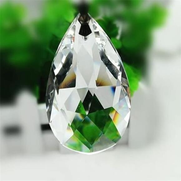 10pcs Crystal Pendants 1.5"/38mm Crystal Suncatcher - Hanging - Picture 2 of 7
